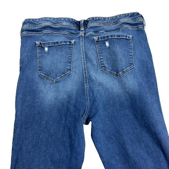 Torrid Plus Size 22 R Blue Distressed Stretch Jeans‎ - Picture 5 of 7